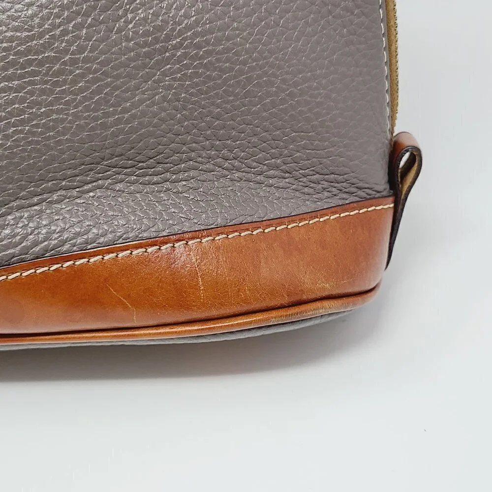 Dooney & Bourke | Women's Gray Pebble Zip Satchel Bag (One Size)